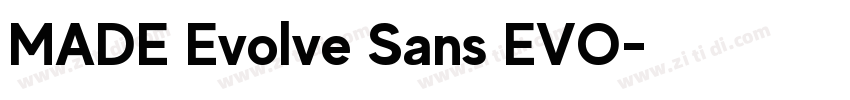 MADE Evolve Sans EVO字体转换